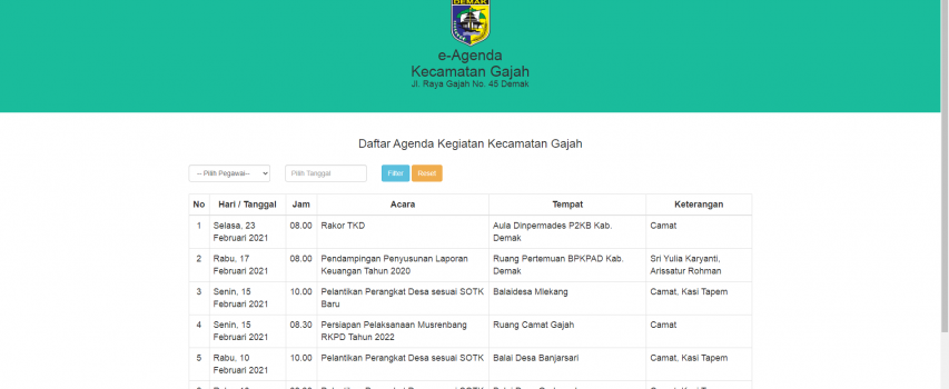Aplikasi e-Agenda