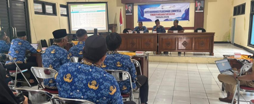 RAPAT KOORDINASI LOMBA DESA TINGKAT KECAMATAN GAJAH TAHUN 2026